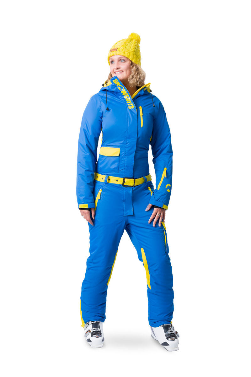 Snowsuits Alpine Girl skipak blauw/geel dames