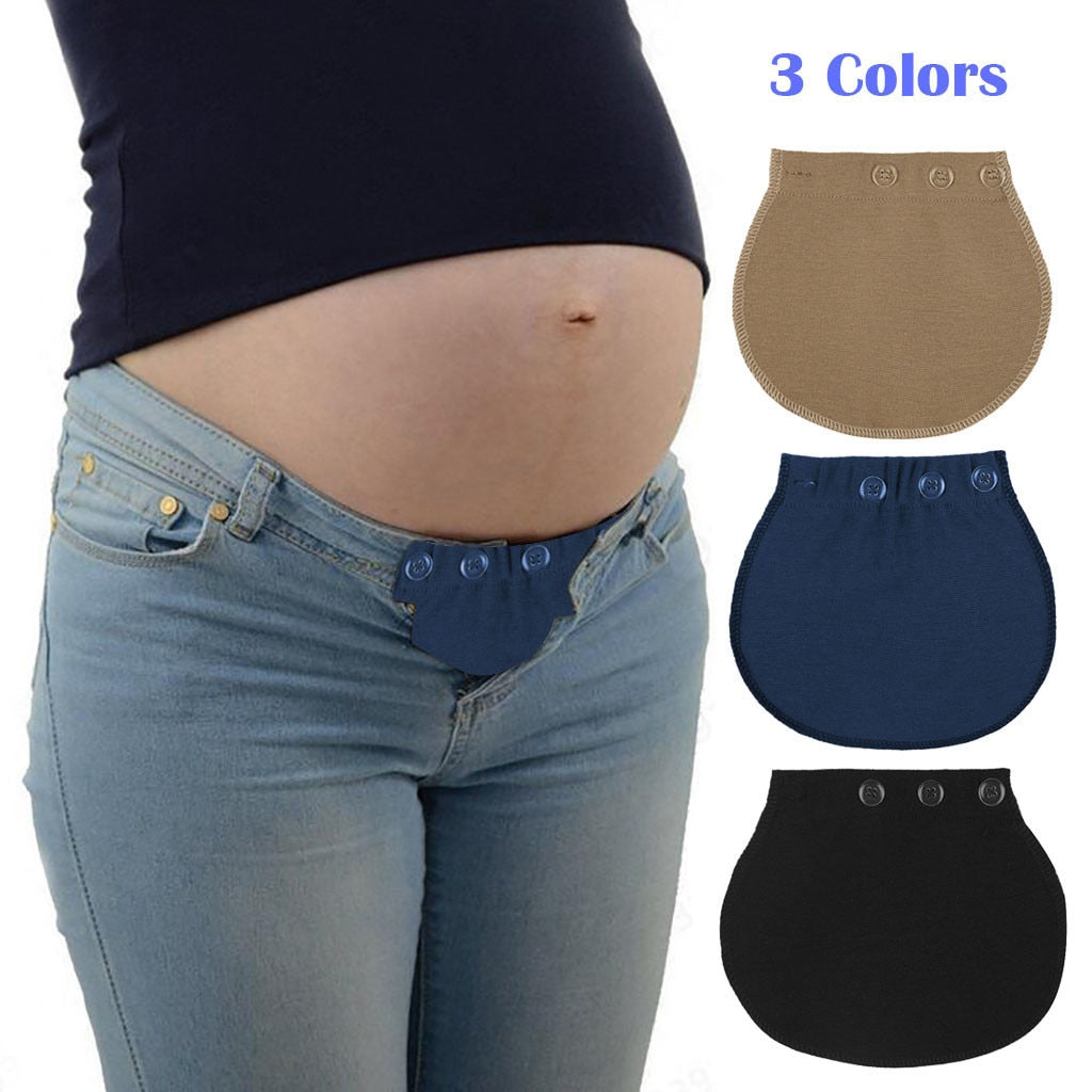 Maternity pregnancy belt adjustable elastic waist extender clothing pants  HFUK