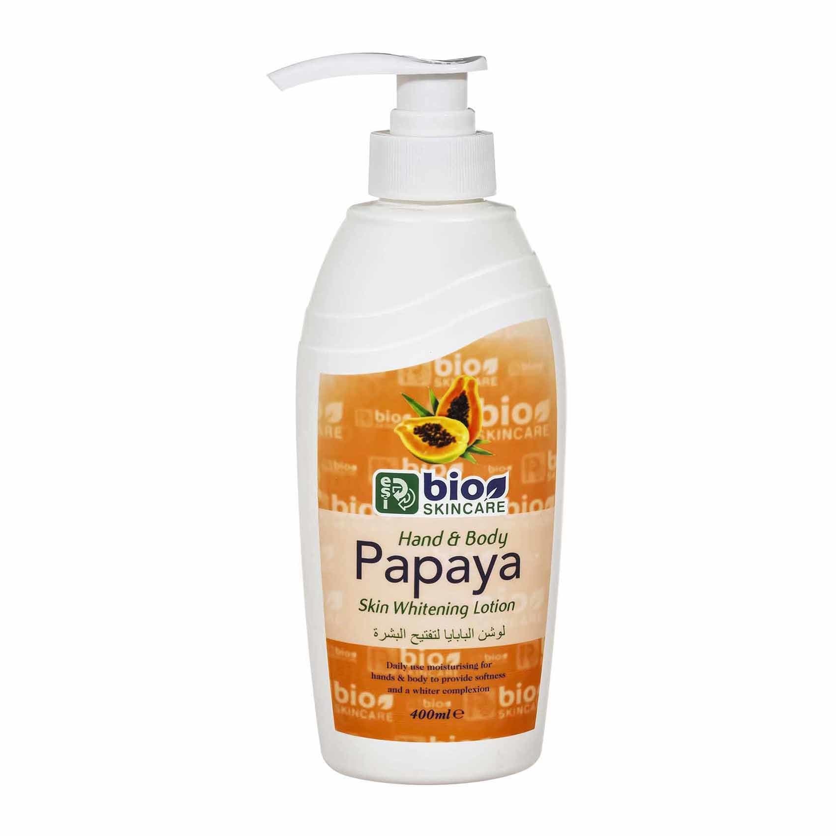 bio skincare body lotion papay 400ml لوشن البابايا لتفتيح