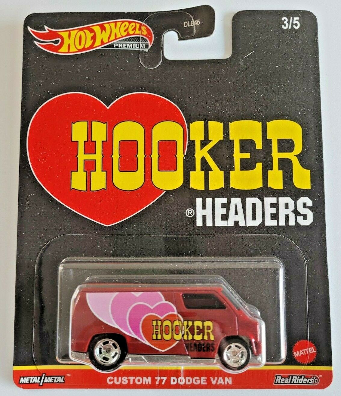 Hot Wheels Custom 77 Dodge Van Hooker Headers DLB45-946K 1/64 