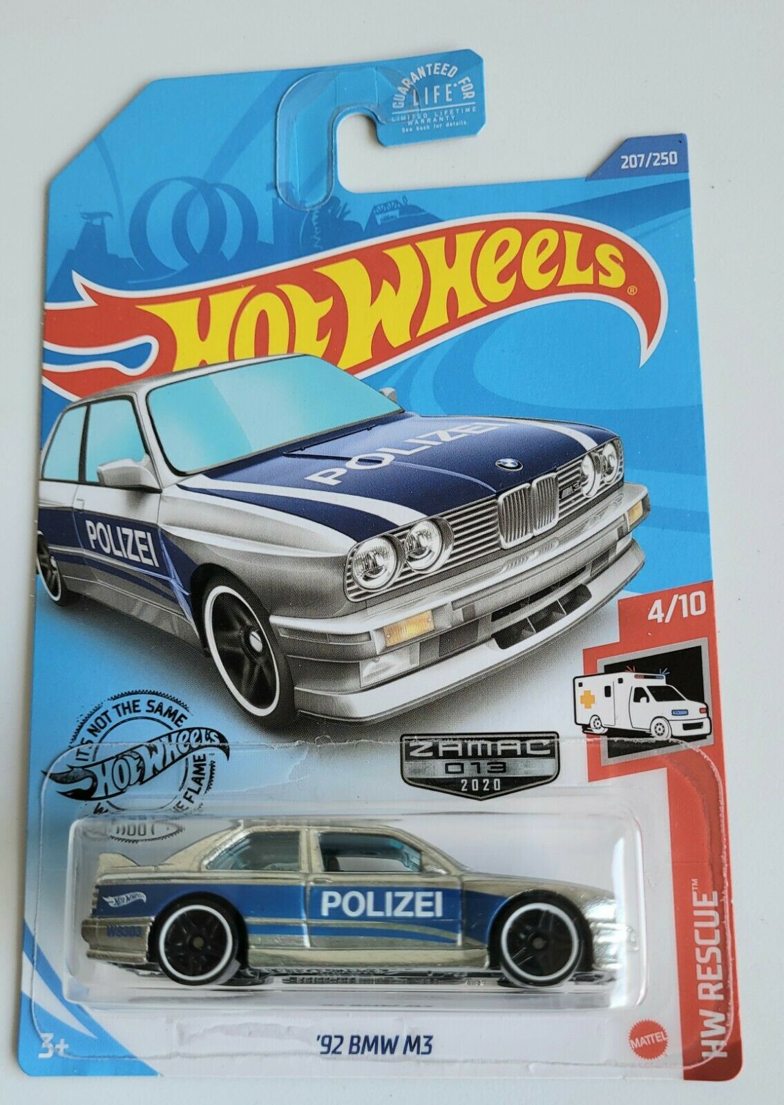 Polizei '92 BMW M3 Lot of 4 2020 Hot Wheels Rescue #207 