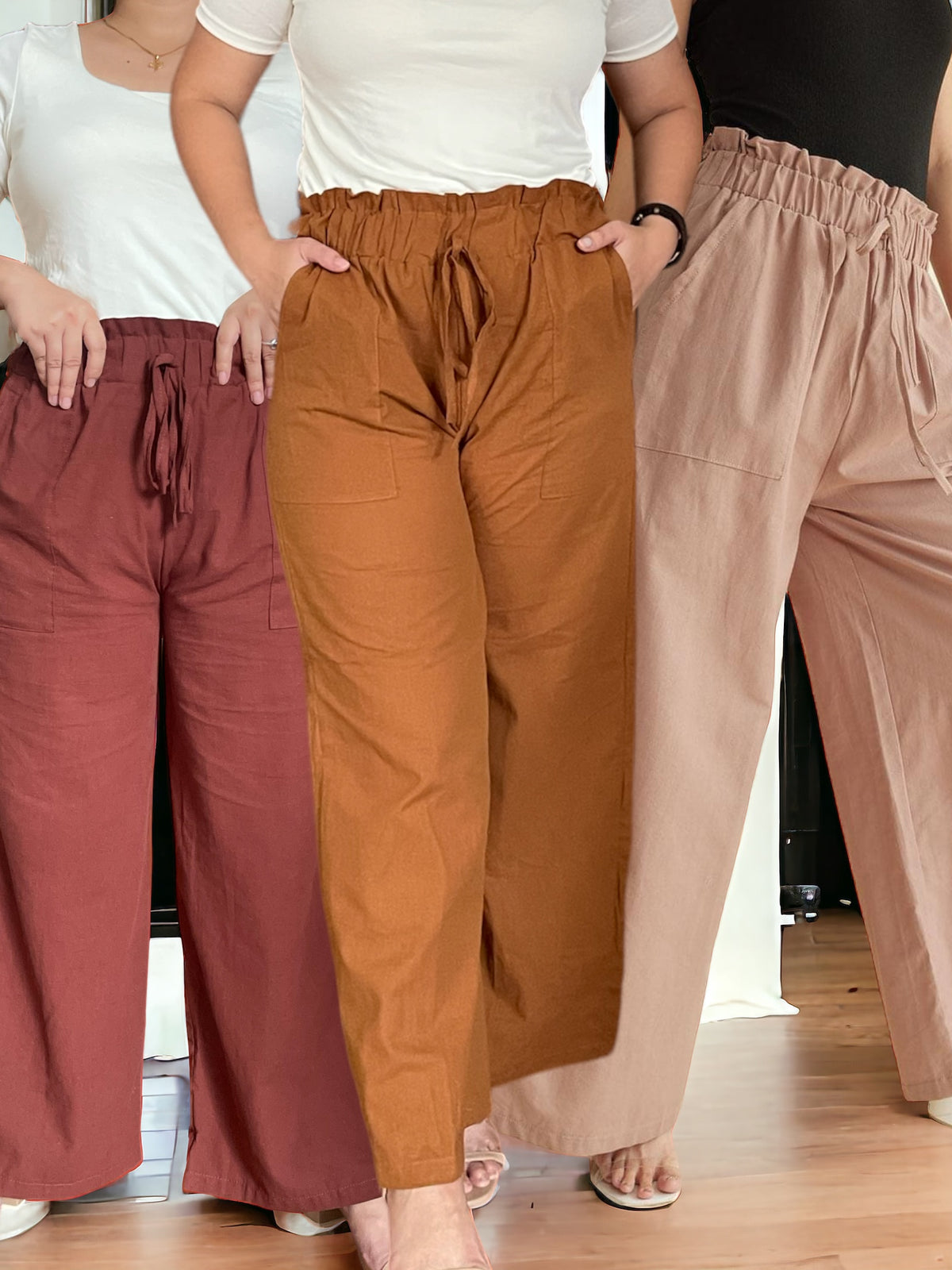 BUY1TAKE1 Kelly Wide Leg Pants Linen FREE SHIPPING!