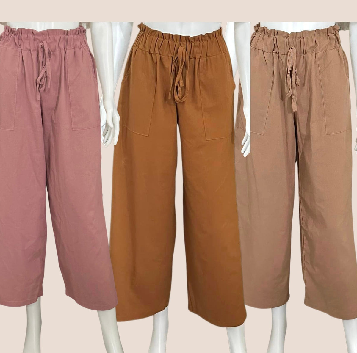 BUY1TAKE1 Kelly Wide Leg Pants Linen FREE SHIPPING!