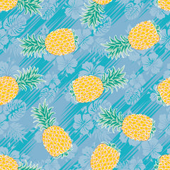 Aloha Pineapple Ikat Repeating Pattern