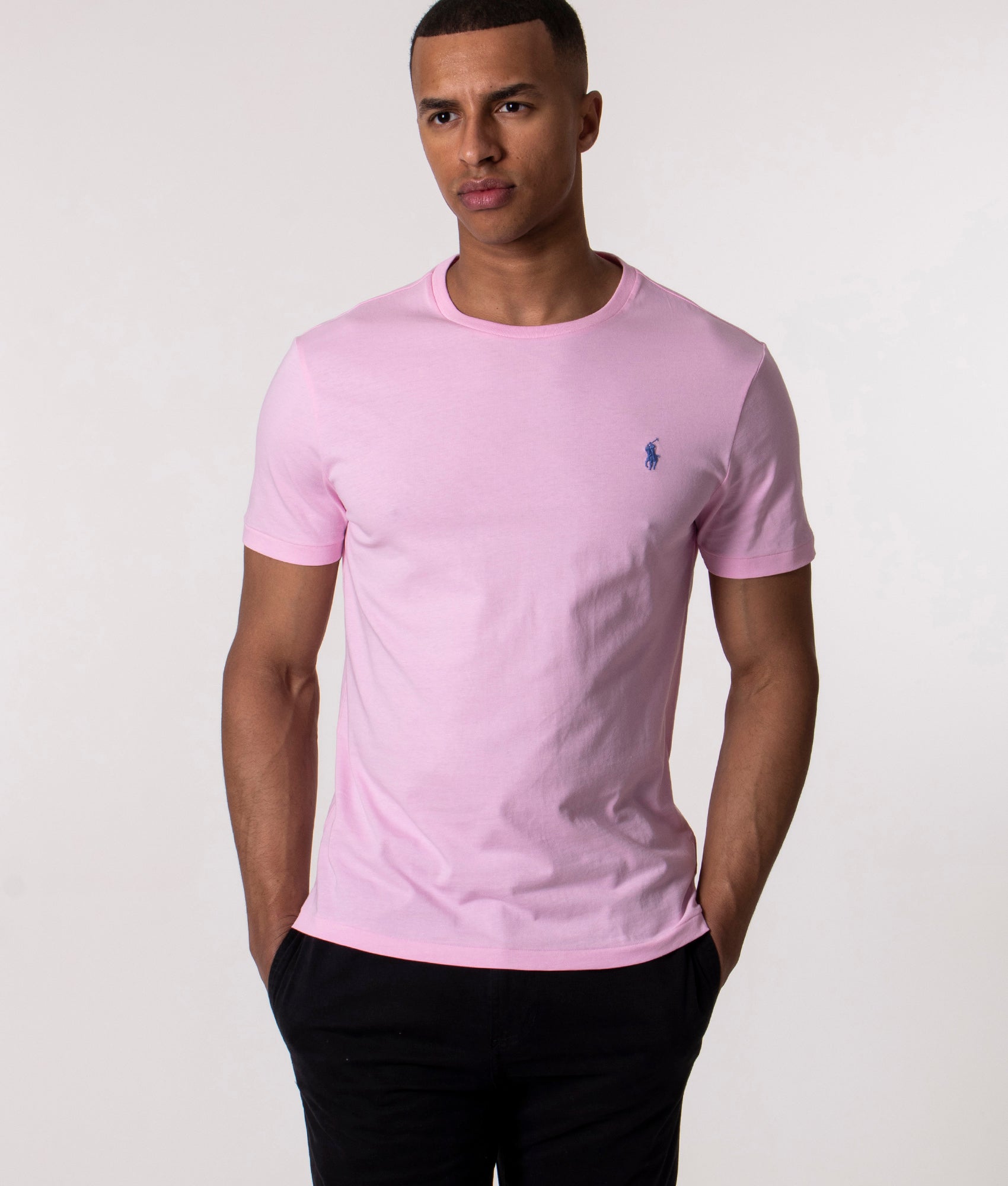 Fit Jersey Crew Neck T-Shirt Pink | Polo Ralph Lauren EQVVS