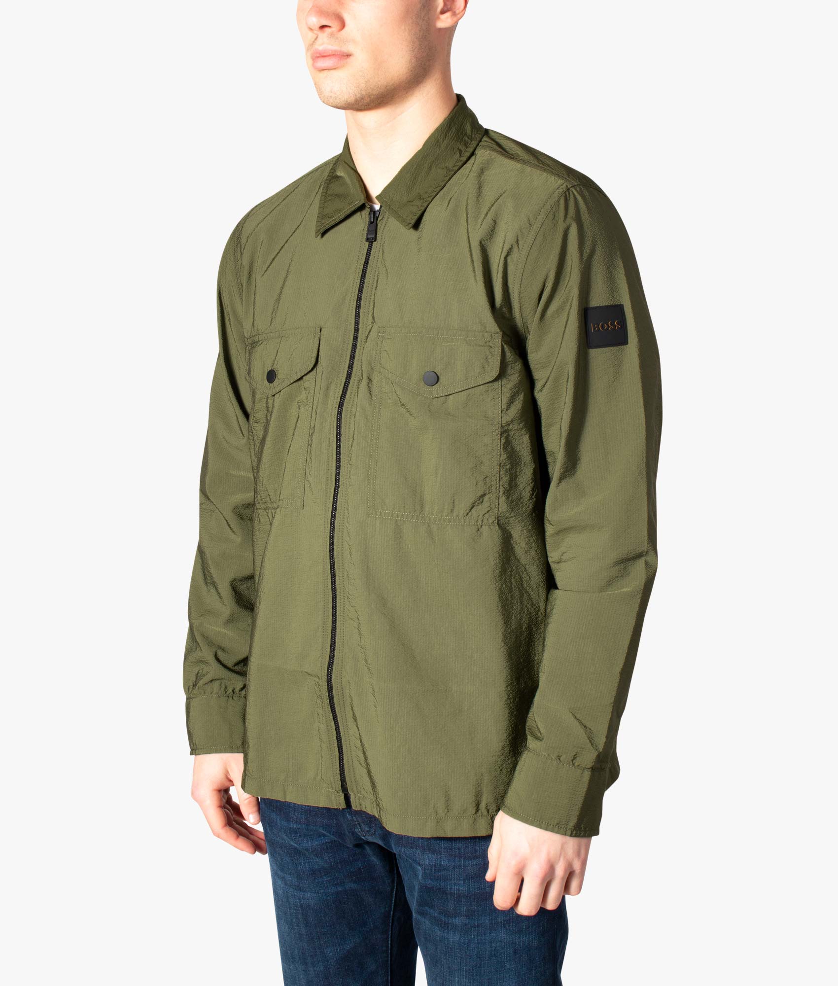 boss lovel zip overshirt