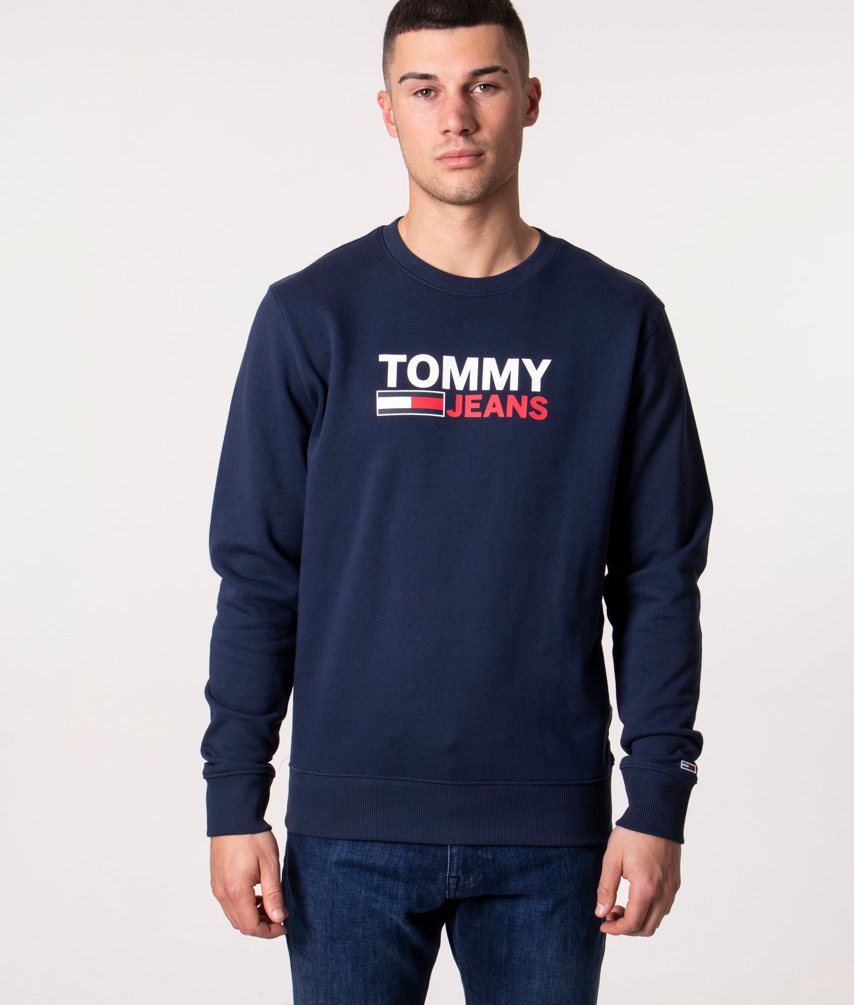 tommy jeans large logo sweatshirt