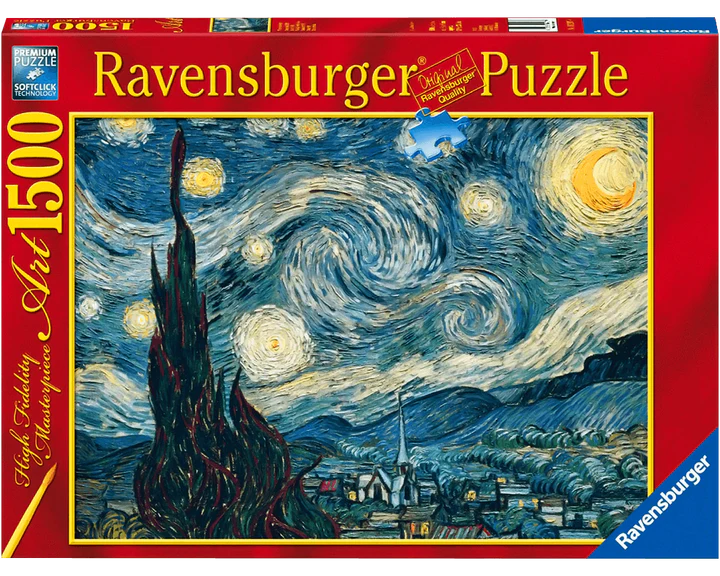 Conejo Biblia Interesar Van Gogh - Noche Estrellada : Rompecabezas 1500 Piezas Ravensburger –  RompecabezasRC