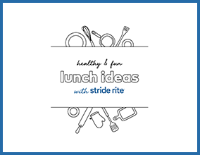 Stride Rite Healthy & Fun Lunch Ideas with Stride Rite activity book.