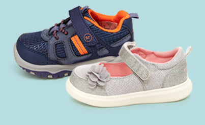 Stride Rite SR360 Marcel Light-up Sneaker with silver, white and grey accents.