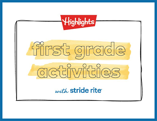 first grade Activities with Stride Rite.