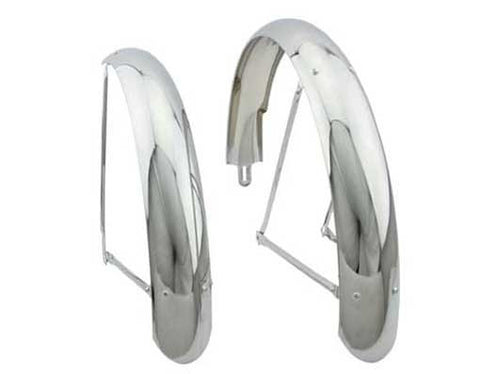 Picture of 24" Classic Adjustable Balloon Fender Set Chrome.