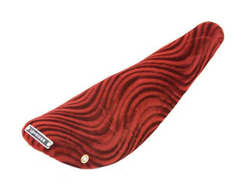 Picture of 16" Banana Saddle Velour Red.