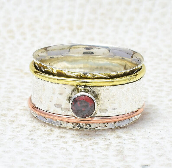 Details about   Lovely Mozambique Garnet 925 Sterling Silver Cut Gemstone Handmade Ring 