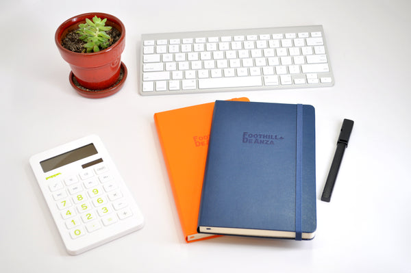 Orange and Blue Moleskine