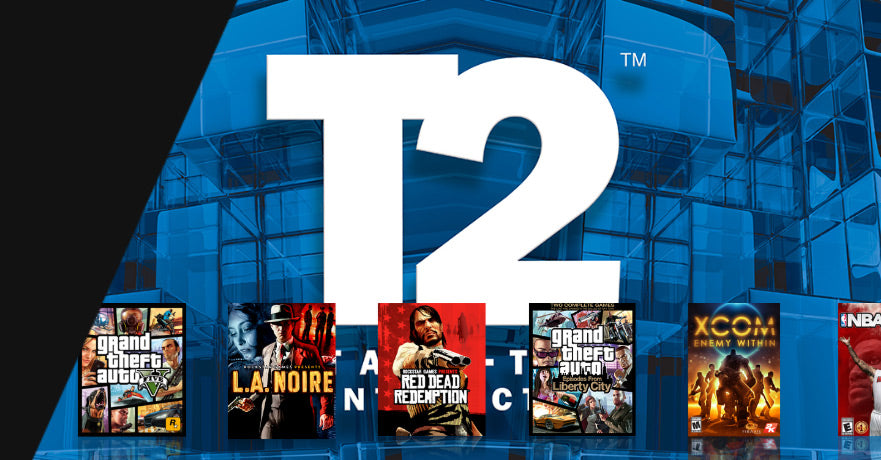 Take-Two Interactive logo and gaming portfolio