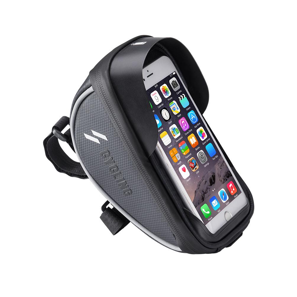 Cycling Bicycle Head Tube Handlebar Cellphone Mobile Bag Holder