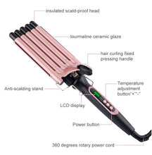Load image into Gallery viewer, 5 Barrel Hair Curling Iron Wand with LCD Temperature Display
