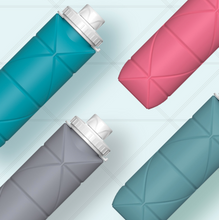 Load image into Gallery viewer, Silicone Foldable Water Bottle
