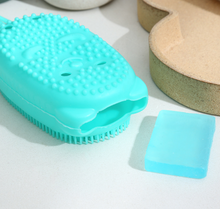 Load image into Gallery viewer, New bubble bath scrub silicone bath scrub rub plaster double-sided massage bath brush

