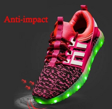 Load image into Gallery viewer, Kids USB Luminous Sneakers
