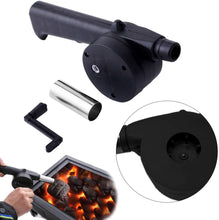 Load image into Gallery viewer, BBQ Portable Mini Manual Hand Crank Fan Air Blower
