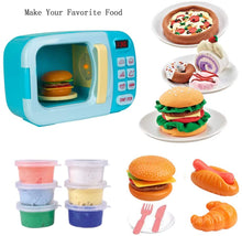 Load image into Gallery viewer, Microwave Kitchen Play Set with 6 pcs soft clay
