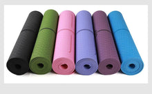 Load image into Gallery viewer, TPE Yoga Mat with Position Line Non Slip Carpet Mat
