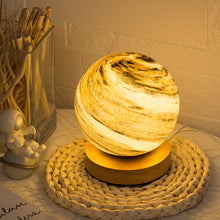 Load image into Gallery viewer, Starry Moon Lamp with Wood Base-3 styles
