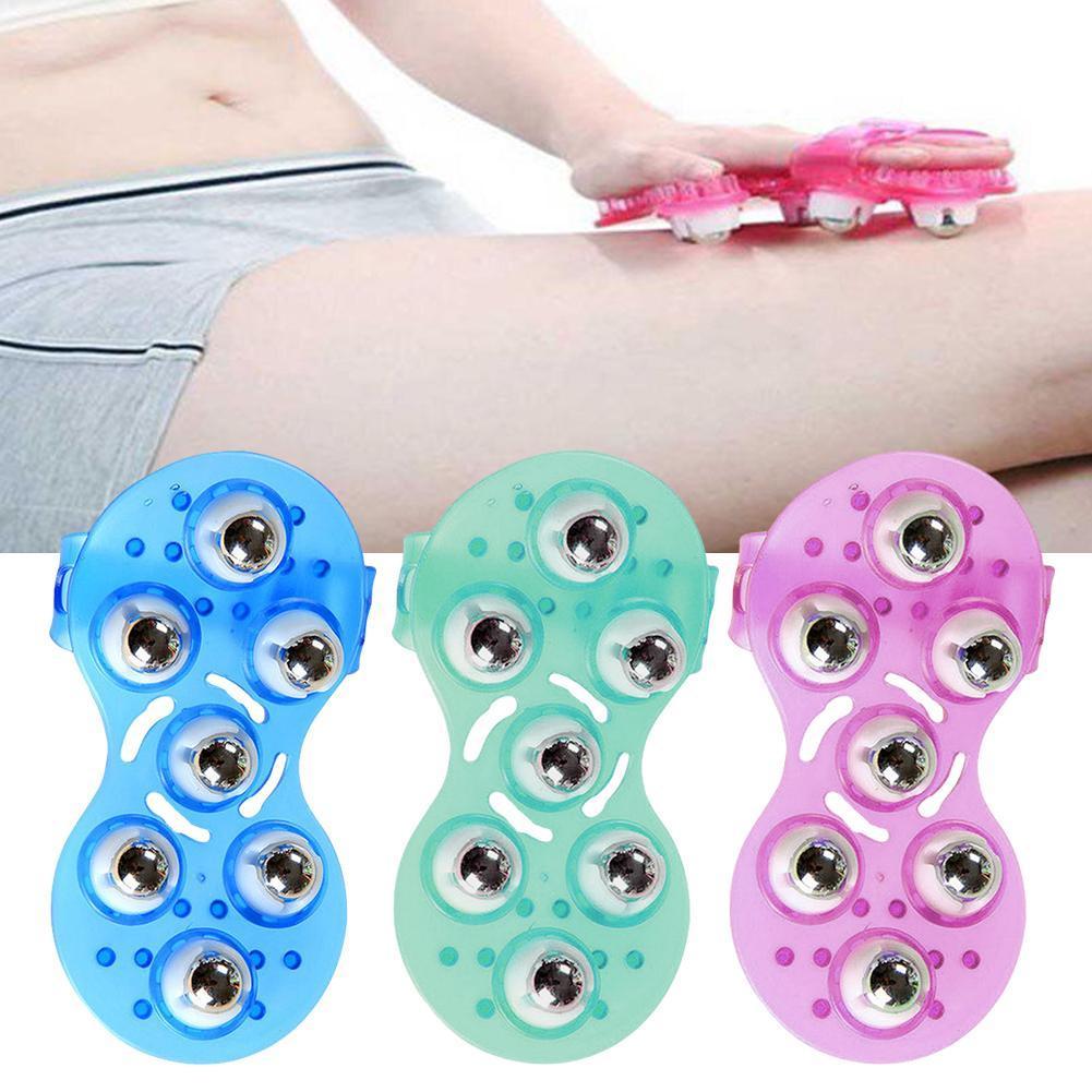 Roller Ball Body Massage Glove Anti-Cellulite Muscle Pain Relief Relax Massager For Neck Back Shoulder Buttocks Face Lift Care