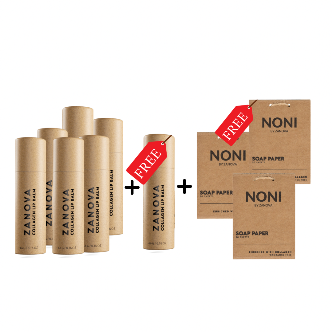 6x Zanova Collagen Lip Balms