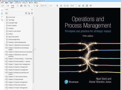 Operations and Process Management 5th by Nigel Slack