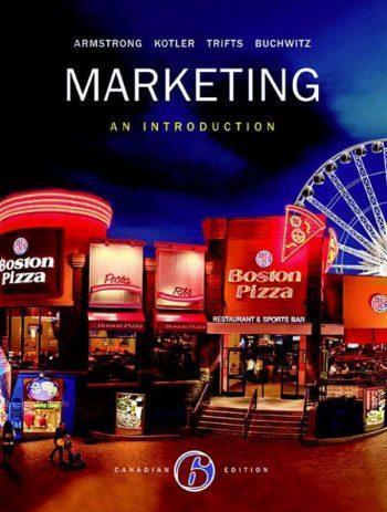 Marketing: Intro. -Text (Canadian) 6th 6E Gary Armstrong