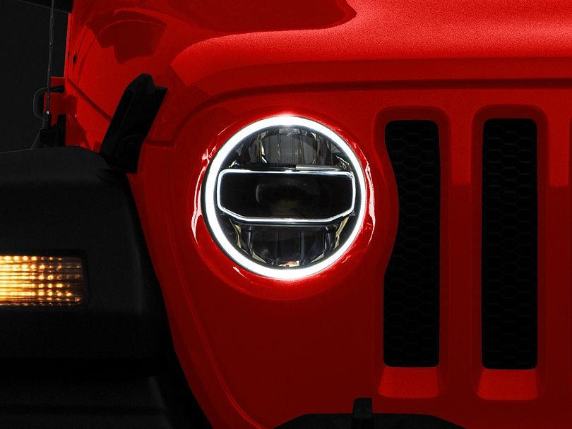Rubicon Headlight White LED With DRL for Jeep Wrangler JL & Gladiator –  Desert Leaders