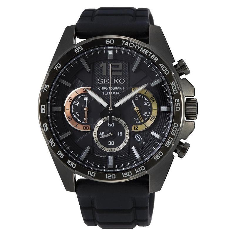 Gents Seiko Chronograph 10ATM Quartz Watch TikTokTek.shop
