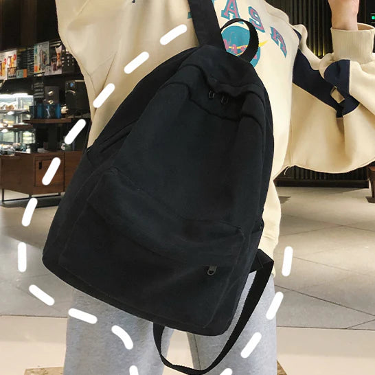 Canvas school backpack from Pesann