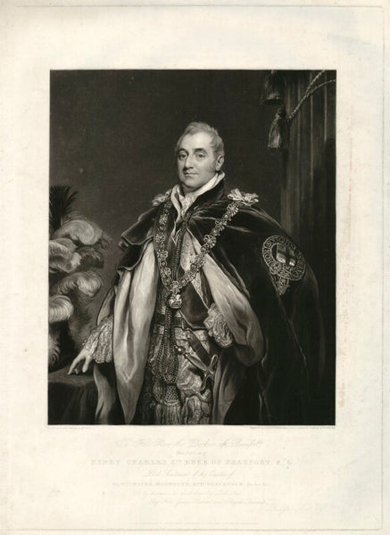 Henry Charles Somerset 6th Duke Of Beaufort Portrait Print National Portrait Gallery Shop 