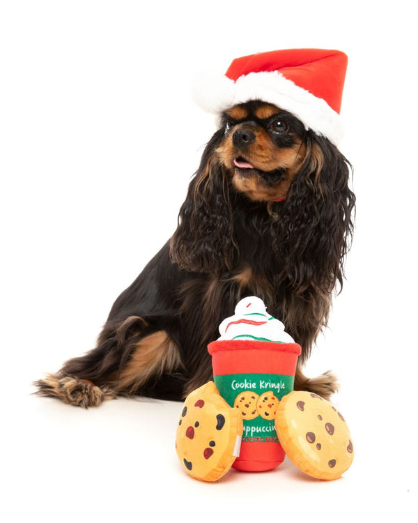 Kringle Puppuccino & Cookies - Peluche de Navidad para perros