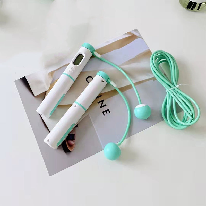 

Adjustable Skipping Rope Calorie Counter Exercise Home Workout Smart Skipping Rope Exercise Fitness Fat Burner - Green