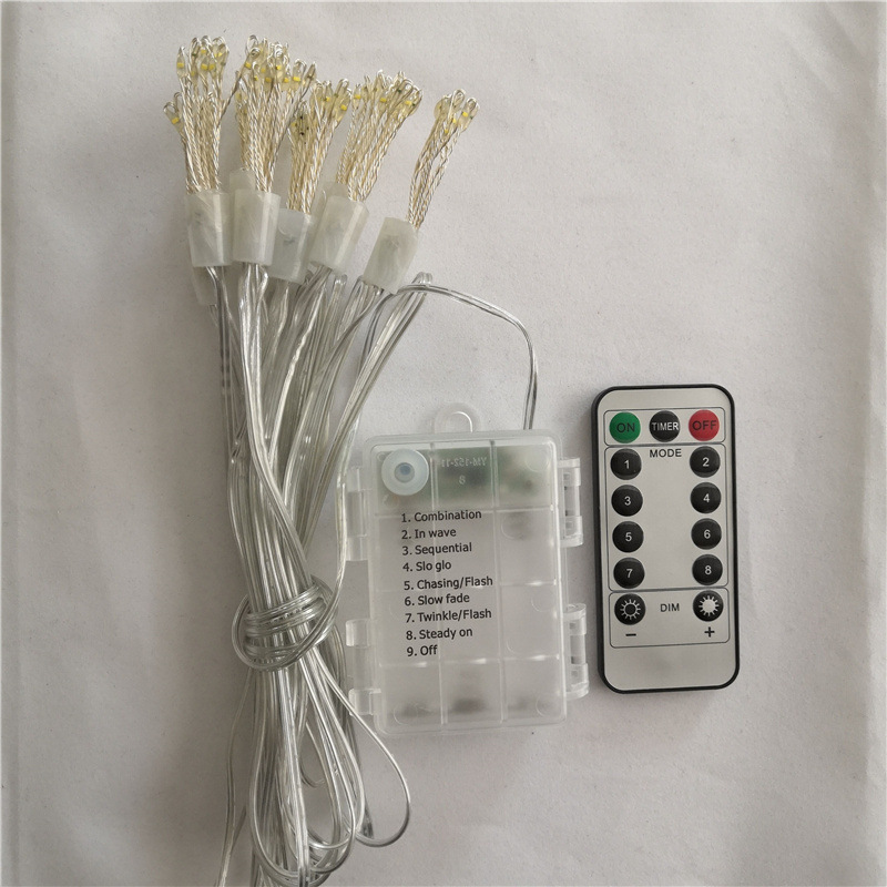 LED Dandelion Firework String Light 8 Modes Xmas Lighting Garden Decoration - 100 LED / 8 Modes Waterproof Battery Box Remote Control
LED Dandelion Firework String Light 8 Modes Xmas Lighting Garden Decoration - 100 LED / 8 Modes Waterproof Battery Box Remote Control