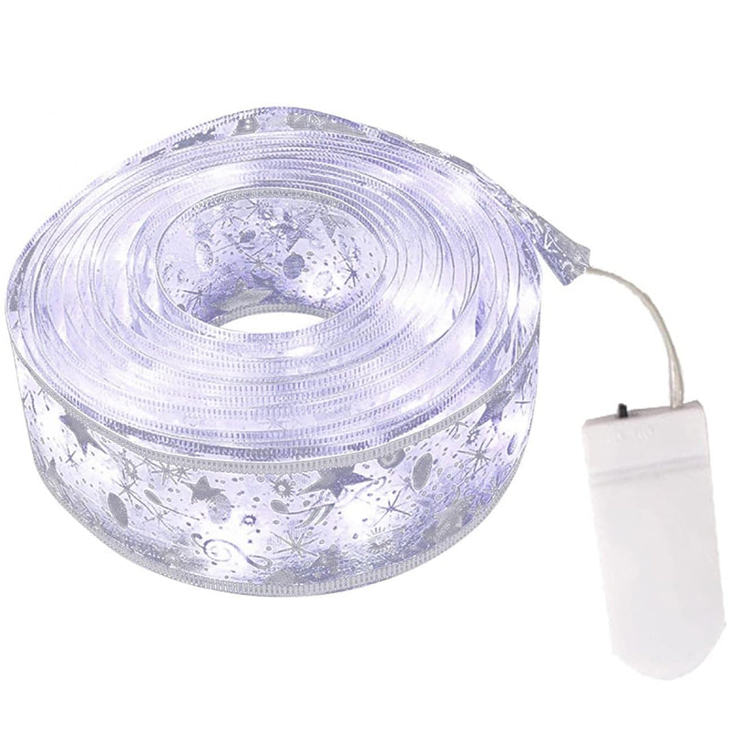 Shining Ribbon Fairy String Lights LED Christmas Tree Decorations for Home Festival Party - Silver-White / 2m
Shining Ribbon Fairy String Lights LED Christmas Tree Decorations for Home Festival Party - Silver-White / 2m