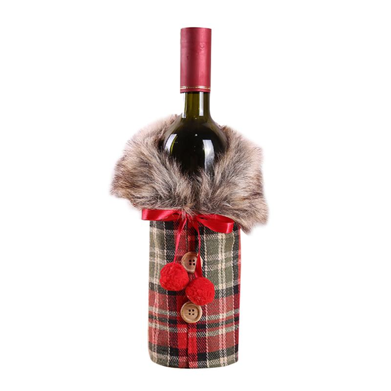 Christmas Santa Claus Outfit Wine Bottle Cover Bag Xmas Party Dinner Table Decor - Red + Green Checkered
Christmas Santa Claus Outfit Wine Bottle Cover Bag Xmas Party Dinner Table Decor - Red + Green Checkered