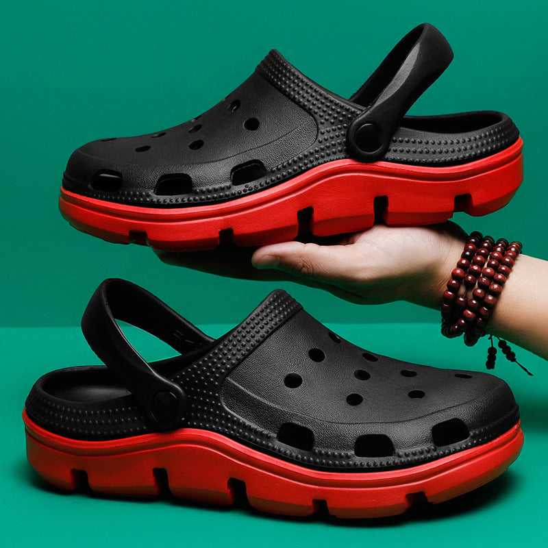 Summer Fashion Couple Sandals Non-slip Soft Sole Beach Shoes Breathable Hollow Clogs Outdoor Slippers - Black / 44
Summer Fashion Couple Sandals Non-slip Soft Sole Beach Shoes Breathable Hollow Clogs Outdoor Slippers - Black / 44