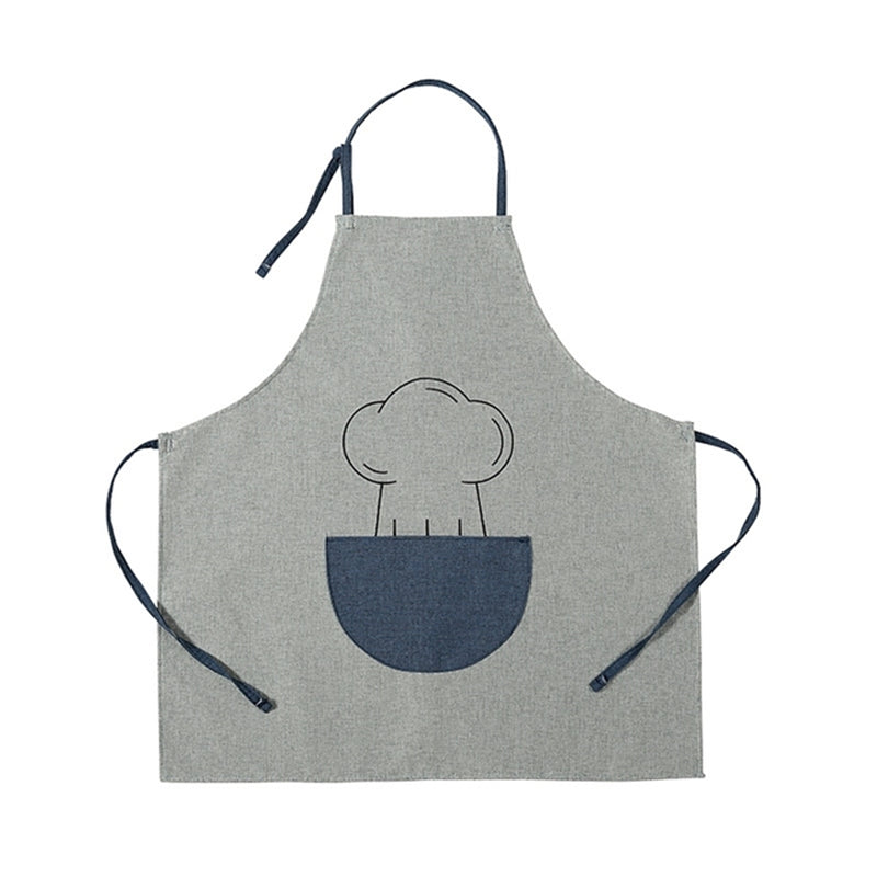 

Anti-fouling and Oil-proof Kitchen Apron for Home Cooking and Baking BBQ - Water Green