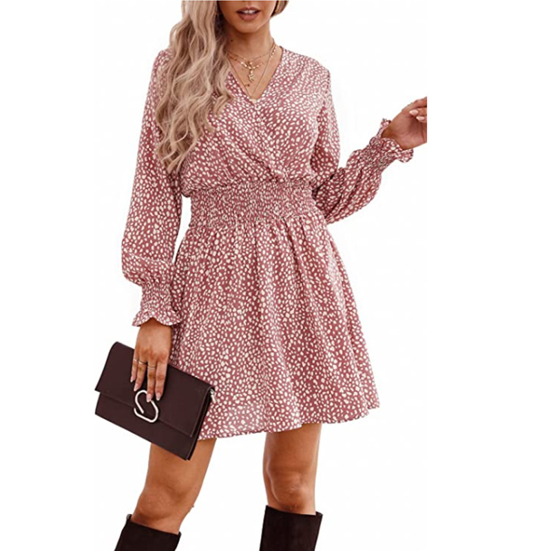 Women Dresses V Neck Floral Casual Dress Long Sleeve Loose Printing Dress Wedding Party Office Work Dress - Pink / XXL
Women Dresses V Neck Floral Casual Dress Long Sleeve Loose Printing Dress Wedding Party Office Work Dress - Pink / XXL