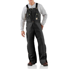 Carhartt Zip-To-Waist Biberalls R38 - Quilted Lined - Black