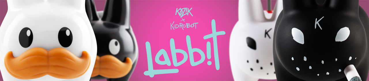 Kidrobot Labbit Art Toys by Frank Kozik