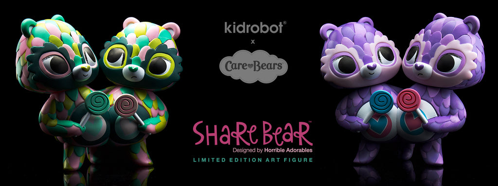 Care Bears Share Bear Art Figures by Horrible Adorables x Kidrobot