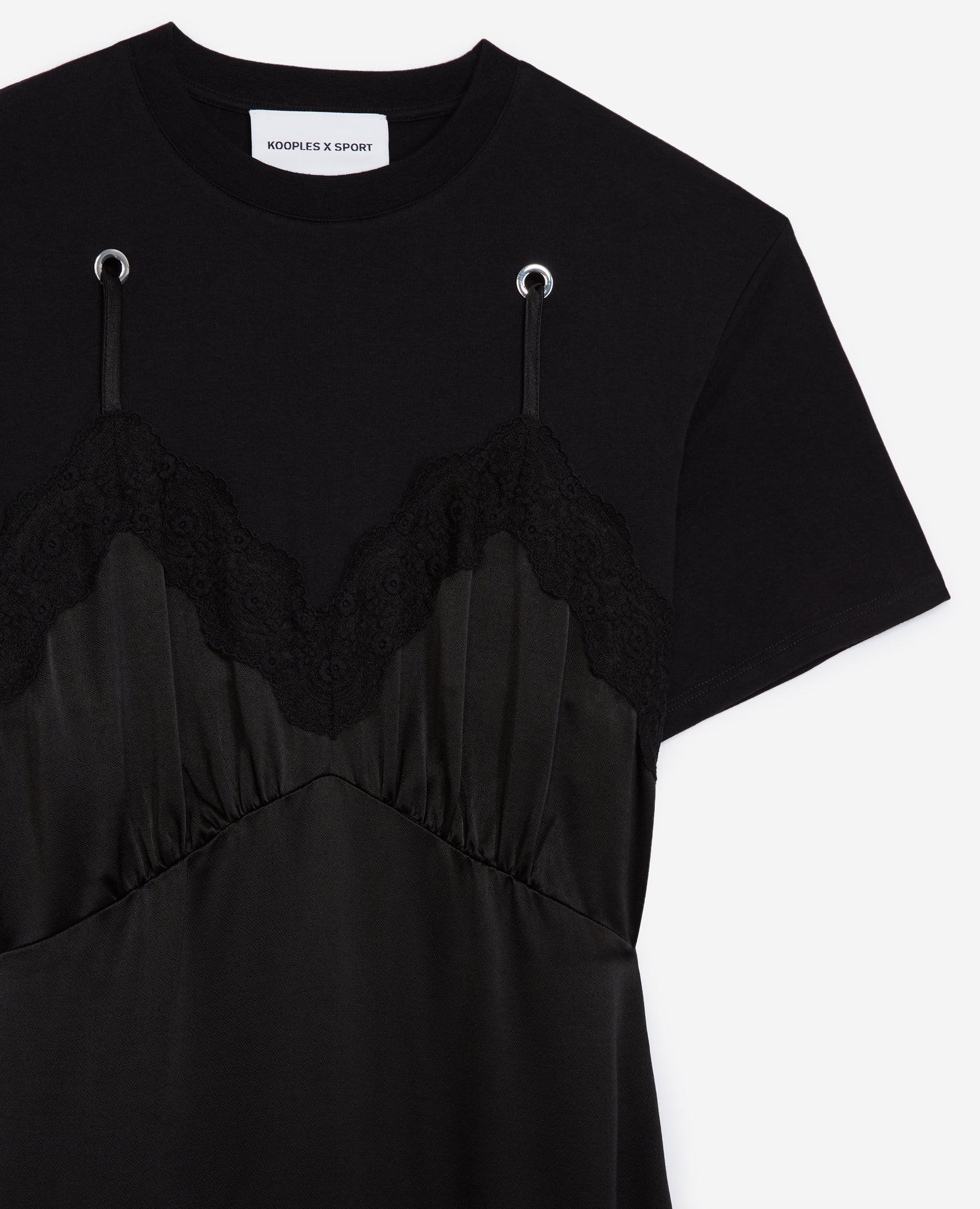Robe longue noire à t-shirt intégré The Kooples seconde vie