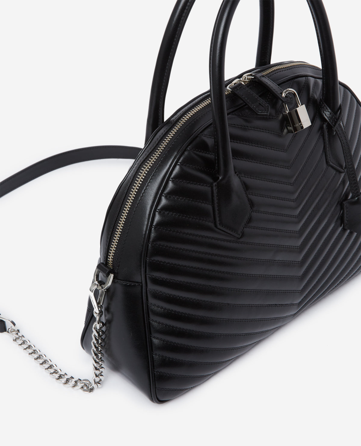 Sac à main vintage cuir noir maxi Irina The Kooples seconde vie